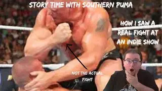 How I saw a real fight at a wrestling show