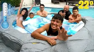 LAST To Leave FROZEN Pool WINS $10,000!!!