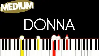 The Lumineers – Donna | Medium Piano tutorial Karaoke Version