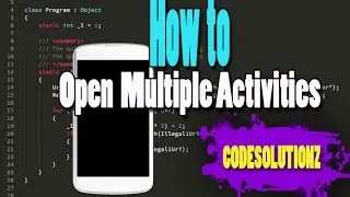 Open Multiple Activities from Multiple Buttons (The Easy way)