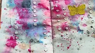 Mindfulness Art Journaling | Mixed Media Art Journal Page