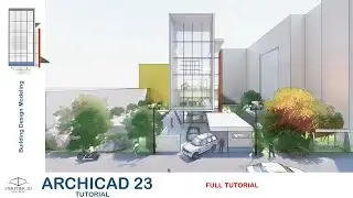 Archicad 23 Tutorial - House Volume Modeling and Rendering   # Classic and simple design