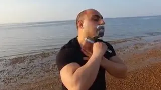 On the Beach Cut throat Razor Wet Shave Barber Turko UK ASMR