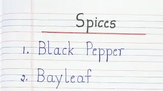 Spices  ||  10 Spices Name || Spices Name