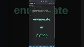 enumerate in python | learn python | enumerate() #python #programming #coding