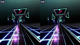 Neon Drive - All free runs - VorpX - SBS (Side by Side) 3D - 1080p