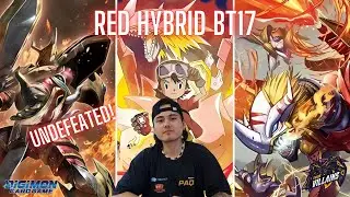 BT17 - Red Hybrid Deckprofle! | UNDEFEATED! | Digimon Card Game