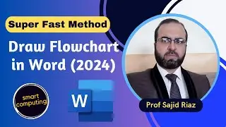 How to DRAW FLOWCHART in Word 2024 by Smart Computing (Super Fast Method)