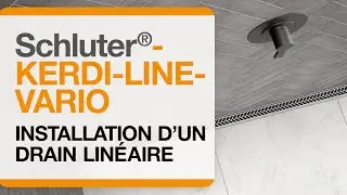 Comment installer le drain linéraire Schluter®-KERDI-LINE-VARIO