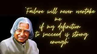 APJ Abdul Kalam 3 Mantra For  Success