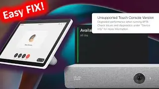 Hide the Cisco MTR Unsupported Touch Console Error Message