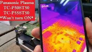 Panasonic Plasma TV won't turn ON. TC-P50ST50, TC-P55ST50. Main board TNPH0989 NO POWER FIXED