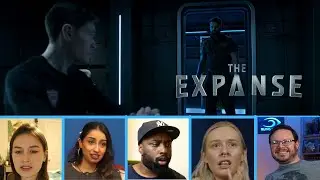 Reactors' Reaction to AMOS Punching MURTRY in The Expanse S04E10 CIBOLA BURN | 
