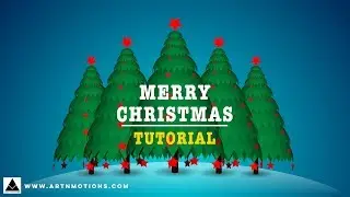 3D Christmas Tree Tutorial in After Effects I Without Third Party Plugin I After Effects Tutorial
