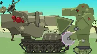 The battle of the Soviet monster against Magrok - Cartoons about tanks