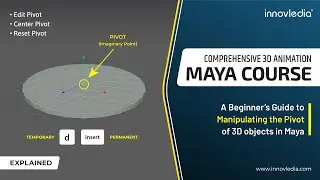 Maya Course • Edit Pivot, Center Pivot, or Reset the Pivot of Objects in Maya • Maya Basics Tutorial