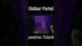 Make A Minecraft Speedrun Nether Portal in Survival Under 10 Seconds! • Easy