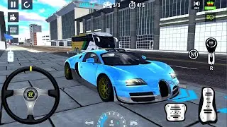 Car Bugatti Veyron Drift Driving - Car Parking Modified City Park 3D - Android GamePlay