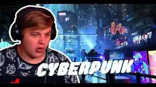 Пятёрка первый раз играет в Cyberpunk 2077!!!