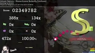 osu! | Monochrome Butterfly [Uniform] - SS with EZ