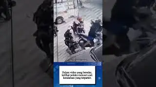 Detik-detik Aksi Curanmor Terekam CCTV Depan Klinik Inggit Medica BTP 