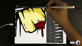 Create a Halloween theme design with Procreate