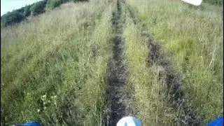 Упал на питбайке 