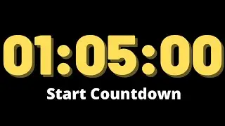 1 Hour 5 Minutes Timer - Countdown Timer 65 Minute  - Timer Alarm