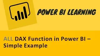 ALL DAX Function in Power BI – Simple Example | Exclude All Filtering