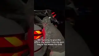 Hurrying to give the officer my wallet #police #funny #shorts