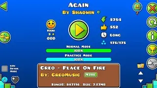 Geometry Dash - Again (Hard 5*, 3 Coins) by Shaowin