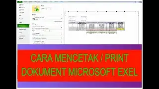 CARA MENCETAK ATAU PRINT DOKUMENT MICROSOFT EXEL