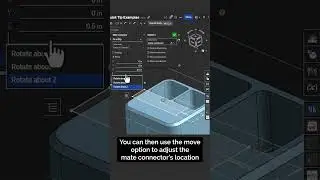 Use a Mate Connector to Define Sketch Planes in #Onshape 📝