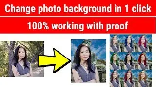 How to change photo background in one click with proof 100% working