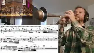 Harry Potter theme on trumpet... but it's the violin part