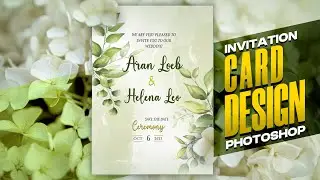 Invitation Card Design In Photoshop | Tutorial For Beginners