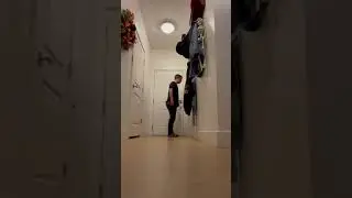 I filmed my cats reaction to me leaving the house. (Watch until the end)