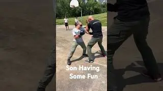 Father and Son Having Fun Boxing, Self Defense #training #selfdefense #boxing instructional video