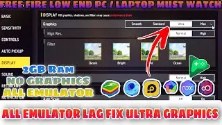 Free Fire Lag Fix In Pc | All Emulator Lag fix free fire 