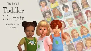 The Sims 4: Maxis Match Toddler CC Hair | 90+ Items | CC Links