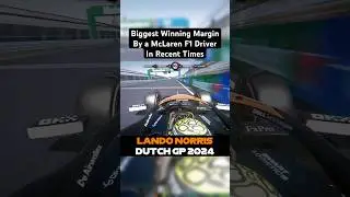 Biggest F1 Winning Margin By A McLaren Driver In Recent Times | Shorts Edition #shorts #f1 #f1shorts