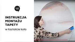 Instrukcja przyklejenia tapety w kształcie koła