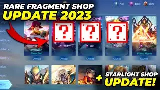 UPDATE! RARE SKIN FRAGMENT SHOP AND STARLIGHT SHOP UPDATE 2023 - MLBB