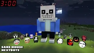 SURVIVAL 3 AM SANS HOUSE VS NEXTBOTS in Minecraft - Gameplay - Coffin Meme