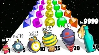 Merge Bomb - Level Up Bomb Max Level Gameplay (Bomb Evolution)