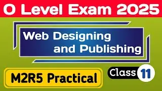 M2R5 practical | O level practical exam 2025 | Web designing and publishing | Codology World
