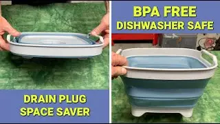 STOP Wasting Space in Your Camping Gear Bag! 2-Gallon Collapsible Bucket with Drain