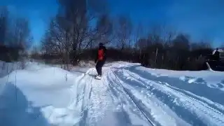 Покатухи на снегоходе и сноуборде 28.02.2016