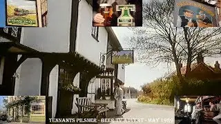 TENNANTS PILSNER–BEER TV ADVERT–MAY 1989–RAILWAY TAVERN–ORGAN GRINDER-CRICKETERS ARMS
