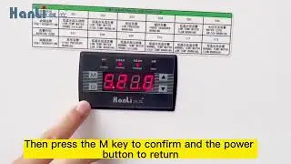 New  controller how to set temperature